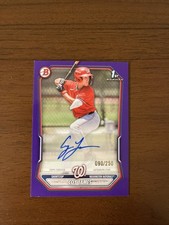 2026 Bowman Coy James Purple Paper Autographed Card /250 BPA-CJ Nationals