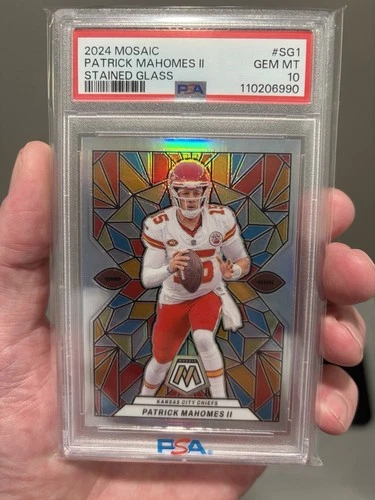 Panini 2024 Mosaic Stained Glass Patrick Mahomes II #SG-1 PSA 10
