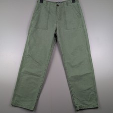 Blacksmith Carpenter Workwear Trousers Mens Green Utility Pants W30 Straight Leg