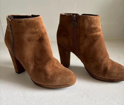 Bottines femme Geox Respira daim marron T37,5 - Photo 1/4