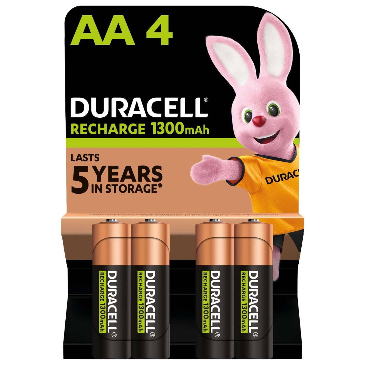 Duracell Aa 1300 Mah Rechargeable Batteries (Pack Of 4) S6890 - Image 3