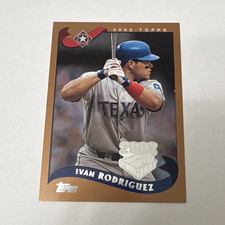 Topps 2002 Opening Day #15 Ivan Rodriguez Texas Rangers MLB Baseball Card