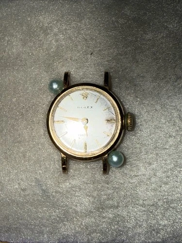 RARE  VINTAGE WOMANS ROLEX PRECISION WATCH 14Kt Yellow Gold MANUAL 1967 Dated