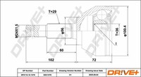 Gelenksatz Antriebswelle Vorne Links Rechts DP2110101578 Renault
