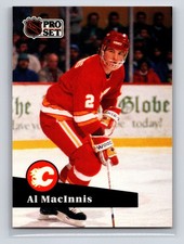 1991-92 Pro Set - Al MacInnis #33 Calgary Flames Hockey Card
