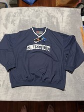 Vintage 1990  s UConn Nike Team Pull Over Jacket - New NWT - XXL - Connecticut