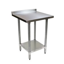Kratos Stainless Steel Kitchen Prep Table 24"x24" with Backsplash and