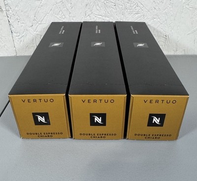 Nespresso Vertuo Double Espresso Chiaro Coffee Pods (30 Capsules) BB 06/30/2026