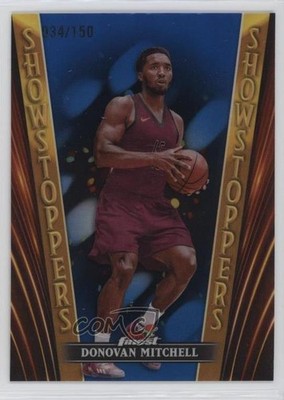 2023 Topps Finest Showstoppers Blue Refractor /150 Donovan Mitchell #SS-10 1b30