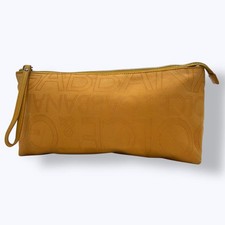 Dolce&Gabbana 347 Pouch Orange Logo Small Accessories Zipper Stylish Design Func