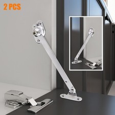 2 pcs Cabinet Cupboard Door Flap Stay Hinge Down Drop Lid Support Sliding Rail