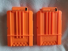 NERF-N-STRIKE 6 Round Clip Orange Replacement Dart Gun Magazine Cartridge FR SH