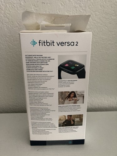 Fitbit Versa 2 Smartwatch Activity Tracker Black FB507BKBK *OPEN BOX - Picture 3 of 6