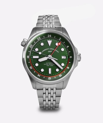 UHRMACHERBLECHE Ref. 23925V DOPPEL GMT. Automatik, Saphir, 100mt
