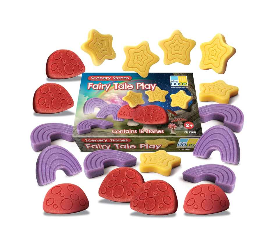 Fairy Tale Scenery Stones Play Set - 18pcs for Creative Fun