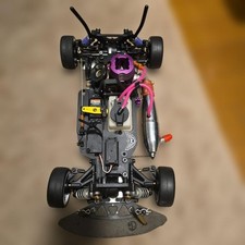Mugen MTX2 Novarossi Engine RC Car Chassis AS-IS PERFEX Servo Nitro