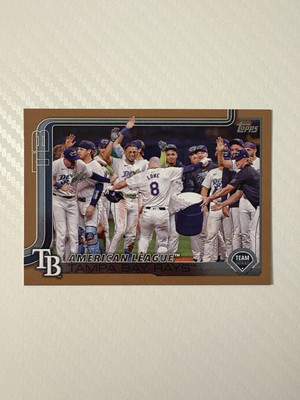 2025 Topps Series 1 Tampa Bay Rays Team Card GOLD /2025