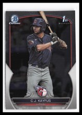 2023 Bowman Draft Chrome #BDC-101 C.J. Kayfus Cleveland Guardians RC 1st 7
