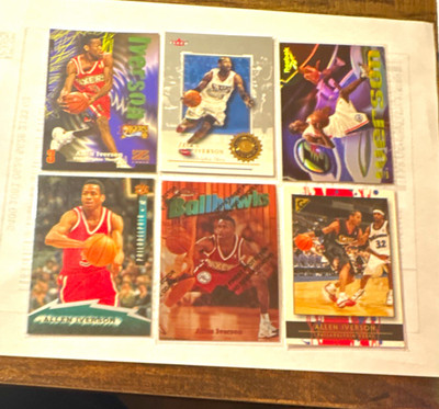 Fleer Allen Iverson 76ers 1996-97 Metal Fusion 6-Card Lot Fleer Metal ...