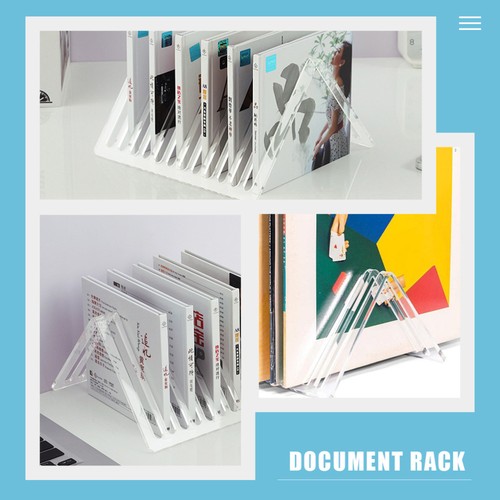 CD Display Stand Vinyl Record Storage Shelf Office Desktop Holder - Picture 7 of 12
