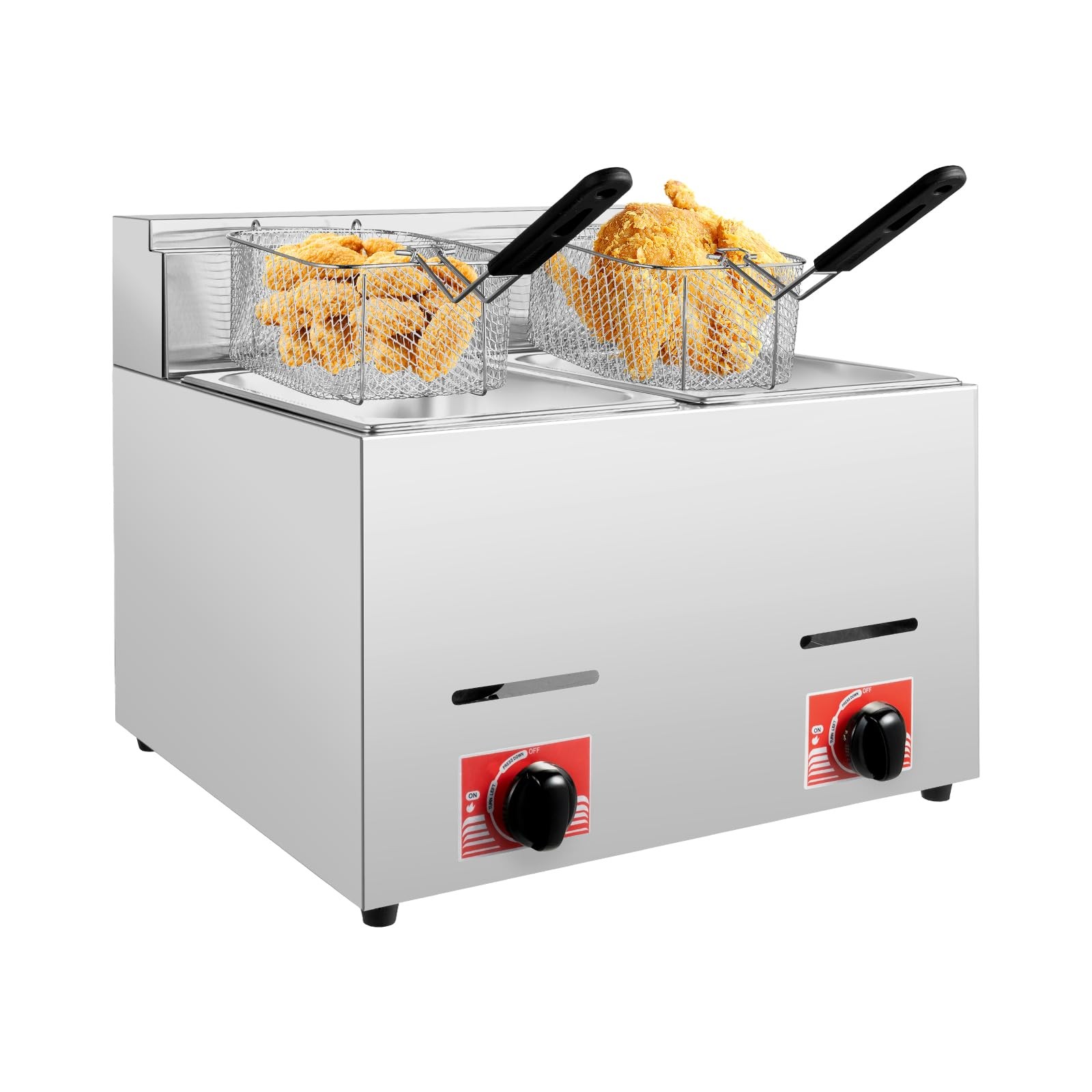 , Stove Top Deep Fryer With Frying Baskets