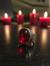 Metaphysical Vampire Djinn Inspired Ring Wealth Power Wish Talisman Jewelry