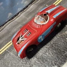 Vintage Tin Friction Race Car made in China - Great Shape- MF 800 Works Great