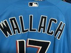 WALLACH SIZE 48 #17 MIAMI MARLINS GAME USED JERSEY ISSUED ALTERNATE MLB — photo 3