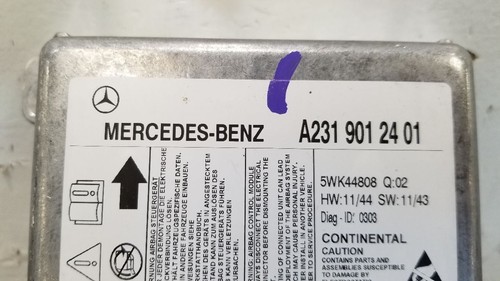 14 MERCEDES BENZ SL550 R231 SRS CONTROL MODULE 2319012401 - Picture 9 of 12