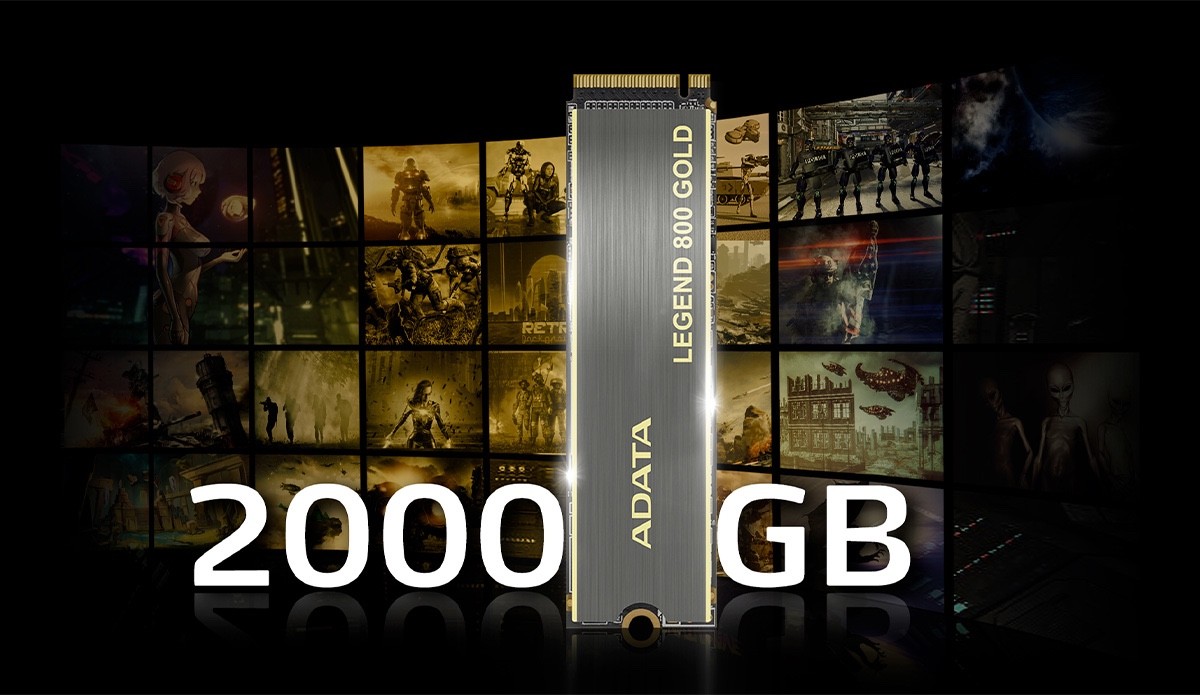 NEW ADATA LEGEND GOLD 800 2TB SSD PCIe Gen 4 x 4 NVMe Solid State