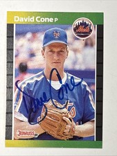 1988 Leaf David Cone Autographed Signed Card