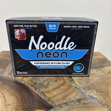 TaylorMade Noodle Neon Matte Blue golf balls. Dozen