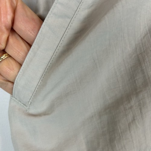 LL Bean Mini Skirt Womens Misses 20 Reg 0GVT5 Khaki Nylon Pockets Casual Active - Picture 8 of 9