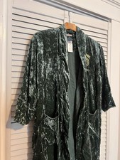 Harry Potter Slytherin Velvet Green Robe Teens Size Small by Pottery Barn