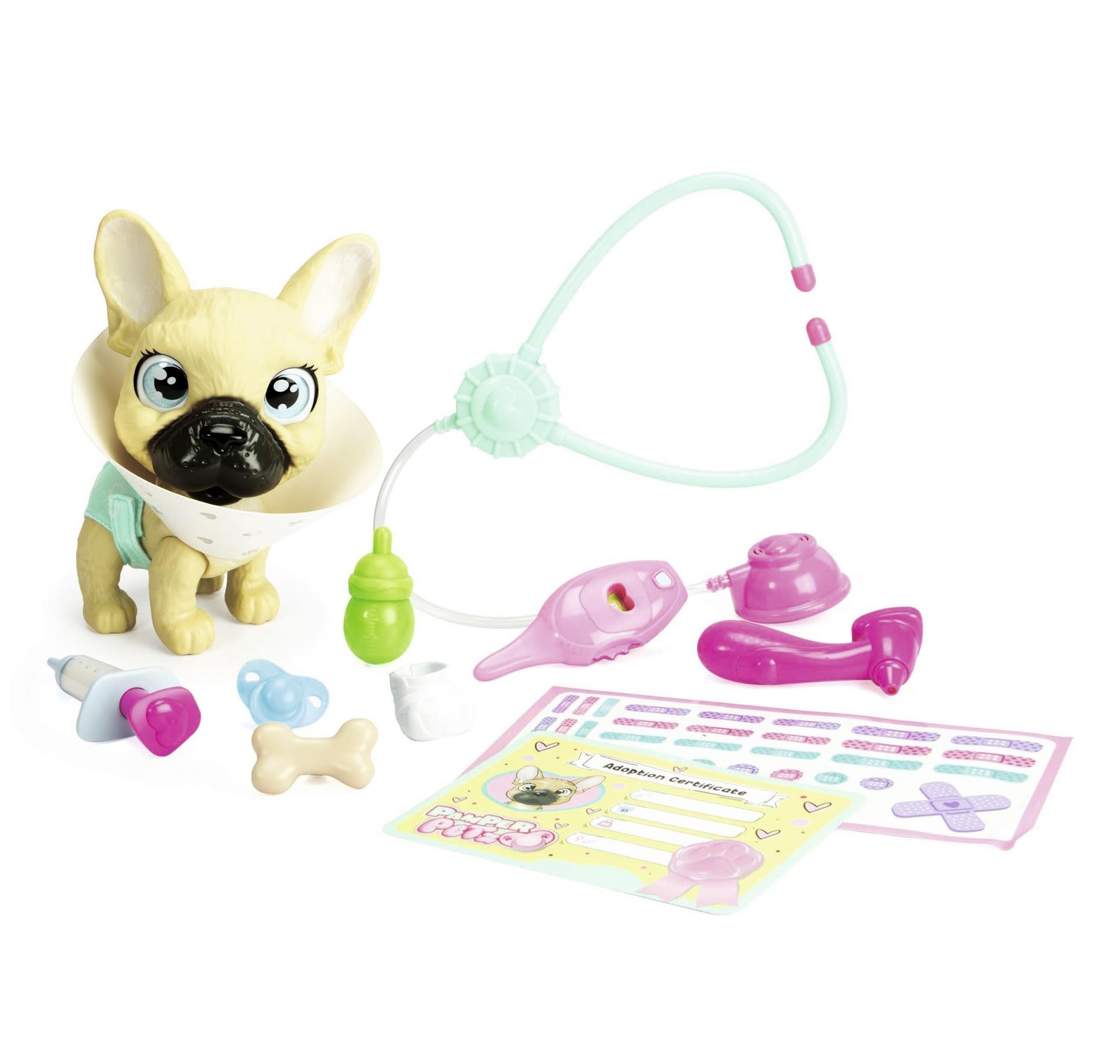 SIMBA 105950056 Pamper Petz Dog Doktor 17 cm Frenchie met drink- en natfunctie 9490₽