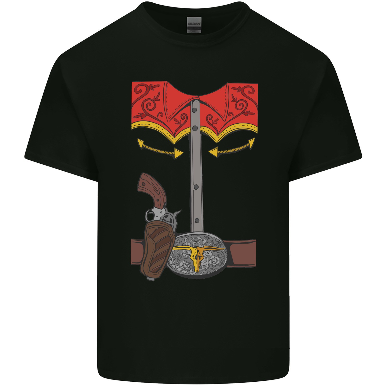 Disfraz De Vaquero Elegante Para Niños Camiseta Infantil