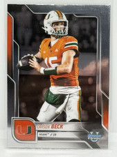 Topps 2025 Bowman University Chrome Carson Beck Miami Hurricanes Football #138