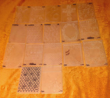 NEW Lot of 17 Tim Holtz Sizzix, Darice, Cuttlebug Embossing Folders LOOK