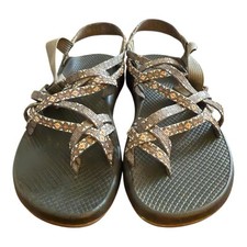 Chaco Strappy Sandals Womens Size 9 ZX2 Classic J106578 Gray Orange Adjustable