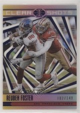 2018 Panini Illusions Clear Shots Blue 102/149 Reuben Foster #CS-RF id4
