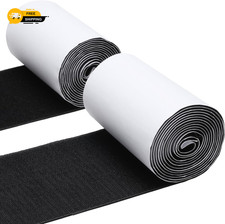 4.4 Inches x 7 Feet Strong Sticky Back Heavy Duty Hook and Loop Tape Adhesive