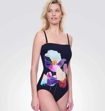 Gottex Swimwear Enchanted Sun One-Piece Swimsuit Black Size 12 NWT