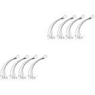  Set of 2 Hanging Rope Stainless Steel Hanger Lanyard Basket Holders