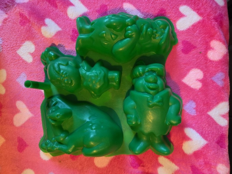 Vintage The Flintstones 1988 Plastic Jello Mold Dessert Mold