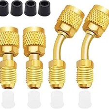 R410A Mini Split Adapter, 5/16" Female to 1/4" Male Flare, R410a Adapter 12pcs