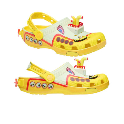 Crocs Unisex Adult The Beatle Classic Clogs Yellow Multi 5M/7W - NEW