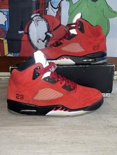 Jordan 5 Retro Raging Bull Red Suede for Sale | Authenticity