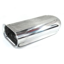 Bandit Air Intake Scoop 5233 Hillborn Style Polished Aluminum Dual Quad