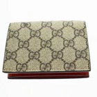 Portefeuille Gucci Gg Supreme Cherry à deux volets 476050 marron V2