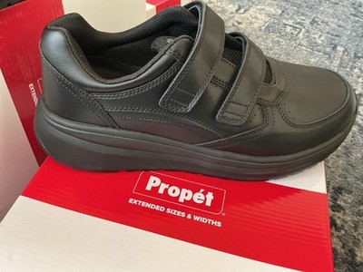 Men s Propet Ultima Walker Strap Diabetic Super  Depth approved Black 13 EEE